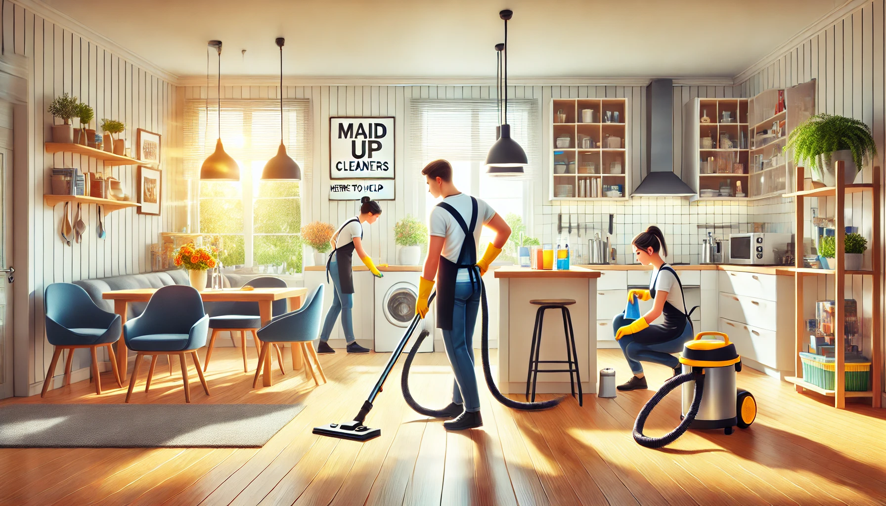 deep cleaning house